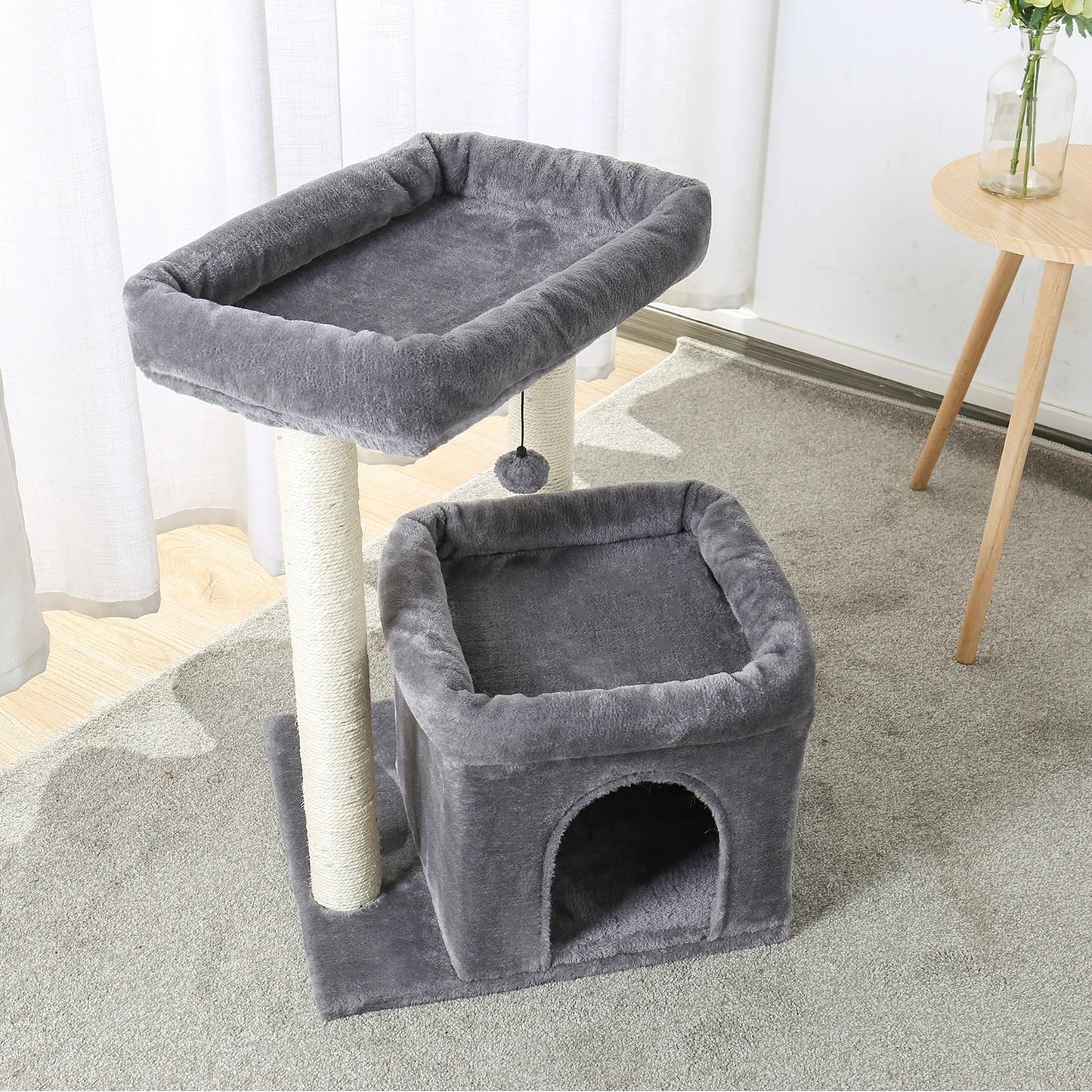 Arbre à Chat - CozyCondo™ - Gris - Mes amours de chats!