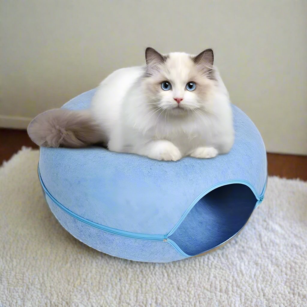 Lit pour Chat - ChatCondo™ - Bleu - Mes amours de chats!