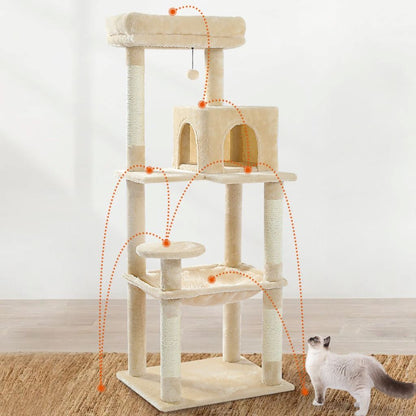 Arbre à chat - CatComfort™ - Beige - Mes amours de chats!