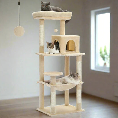 Arbre à chat - CatComfort™ - Beige - Mes amours de chats!