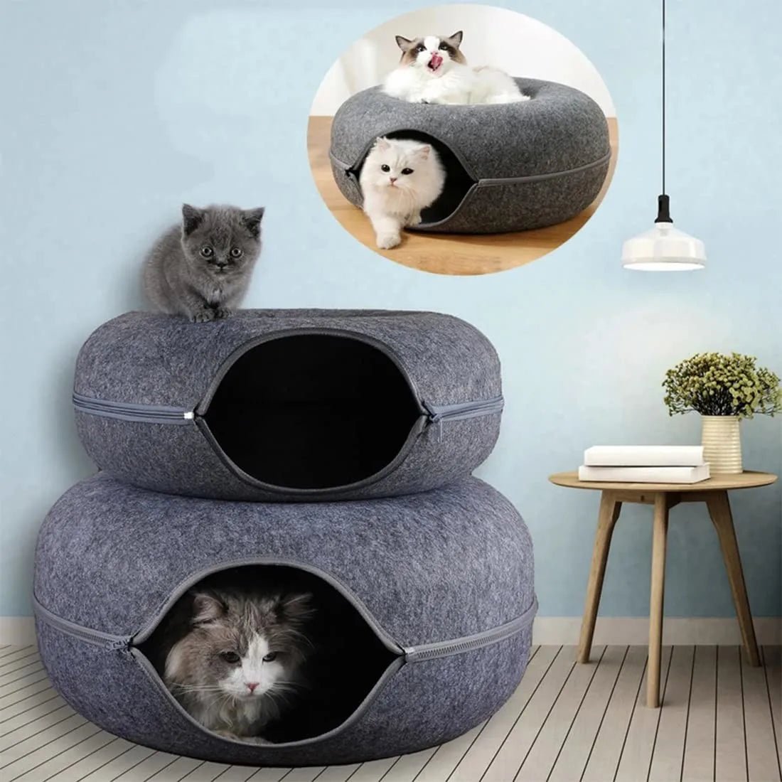 Lit pour Chat - ChatCondo™ - Gris Foncé - Mes amours de chats!